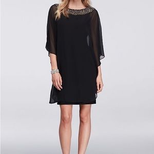 NWT Xscape capelet dress